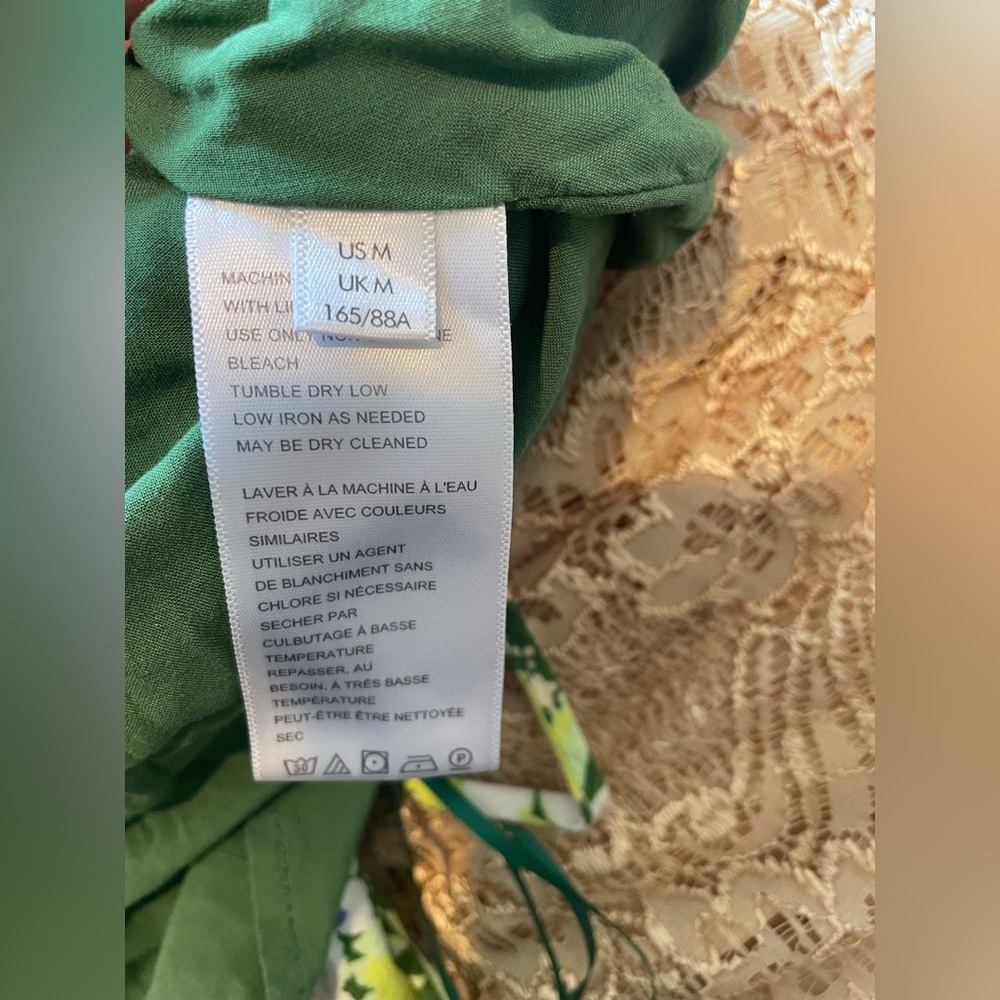 Urban Outfitters UO Dress First Sight Midi Floral Dress Spaghetti Straps Linen - Picture 11 of 11